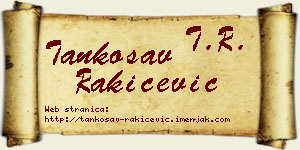 Tankosav Rakićević vizit kartica